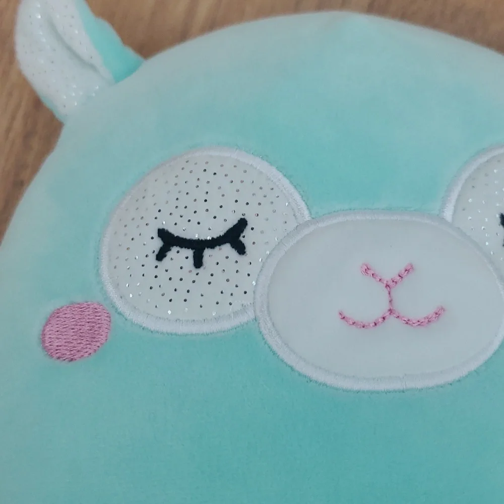 Squishmallows NWT Miley The Sleeping Llama In Teal‎ Size 8